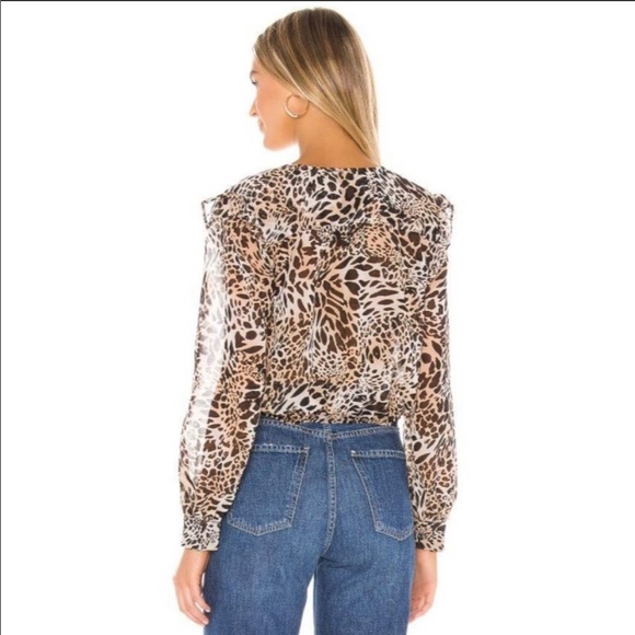πHPπBlue Life Fina Animal Print Crop Top- NWOT - Picture 3 of 12